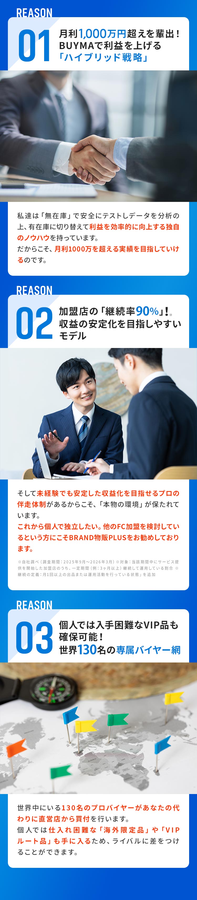 月利1,000万円超えを輩出！BUYMAで利益を上げる「ハイブリッド戦略」、加盟店の「継続率90％」！一般的なFCを凌駕する安定性、個人ではムリなVIP品も確保！世界130名の専属バイヤー網